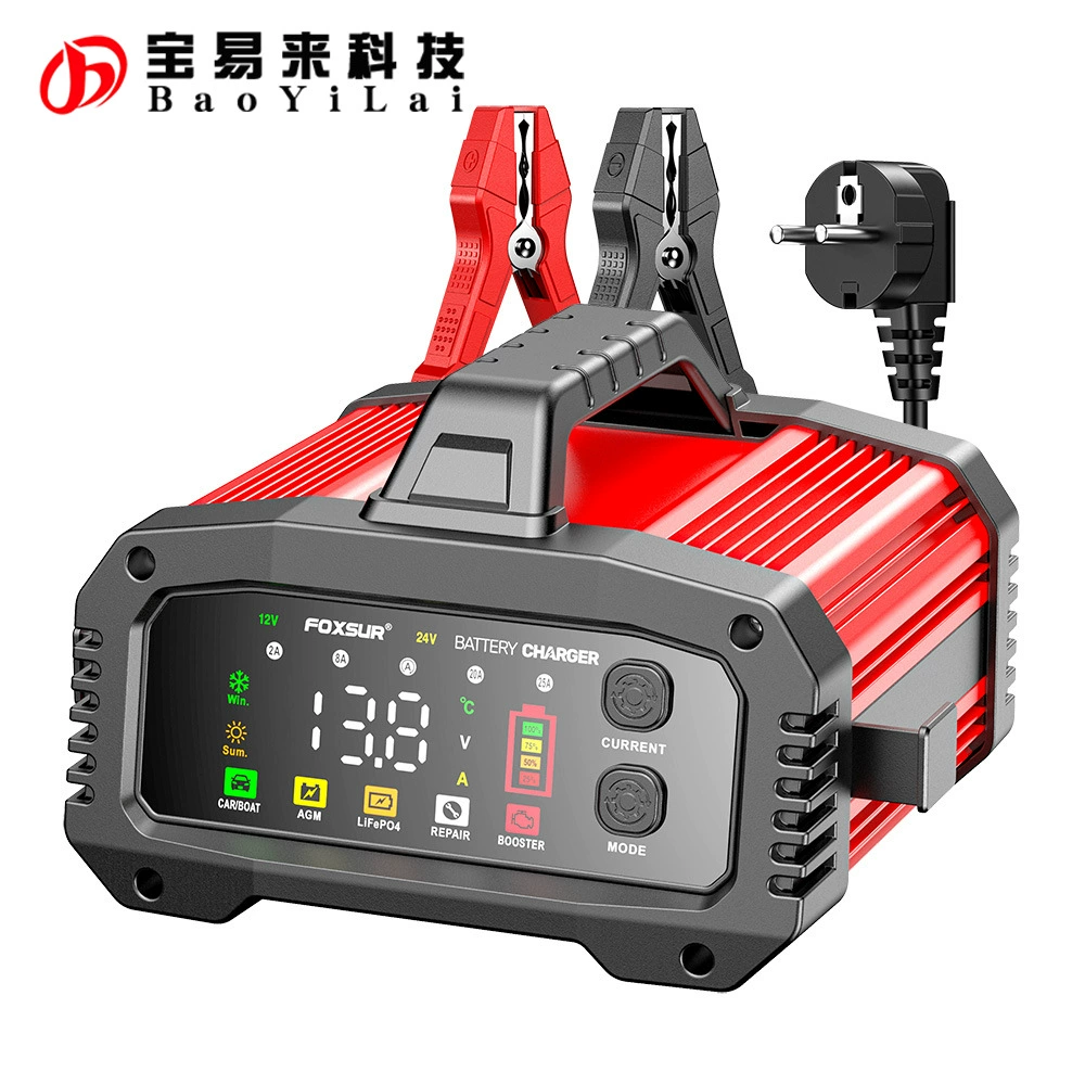 Зарядное устройство 12В/25А, 24В/15А с импульсным восстановлением для свинцово-кислотных аккумуляторов