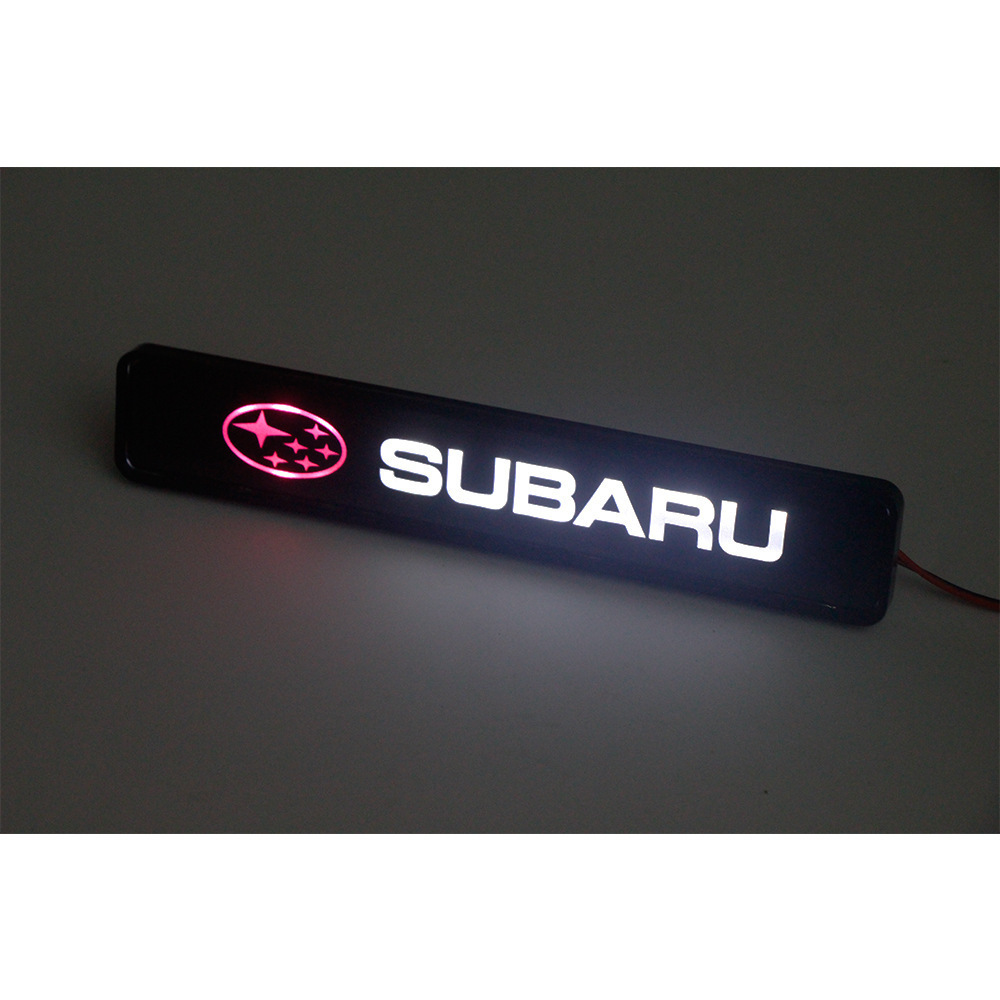 Car mid-net luminous car logo light LED mid-Net light front fence decoration universal mid-NET logo light modified luminous light