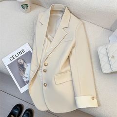 2025 春の新作ハイエンドデザインミントグリーンスーツジャケット女性の韓国スタイルビッグブランドカジュアル小さなスーツ