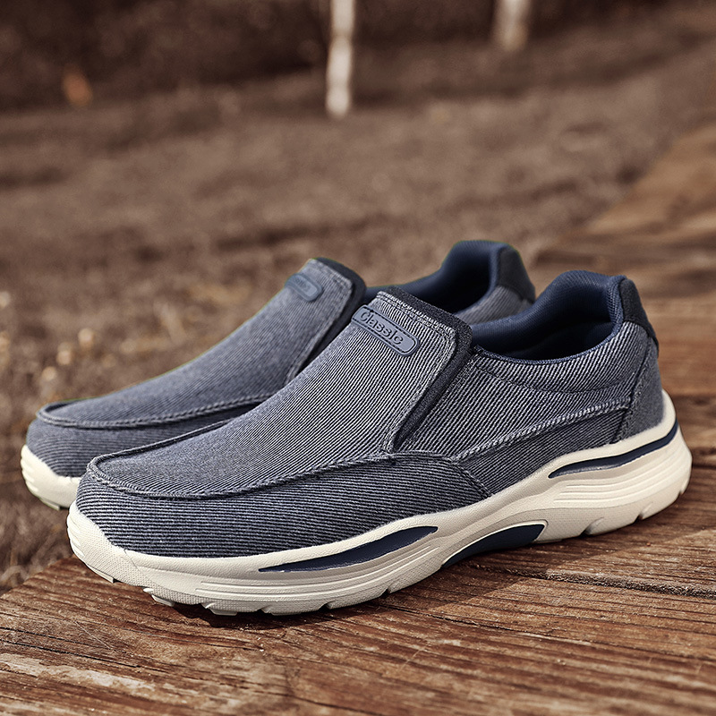 Nuevos zapatos de lona casuales para hombres transfronterizos zapatos casuales para hombres de tacón plano de primavera zapatos de lona de talla grande para hombres image 3
