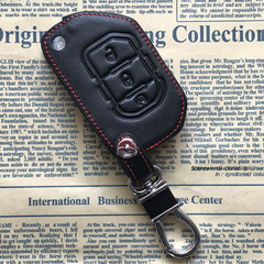 適用吉普牧馬人指南者自由光俠大指揮官300C鑰匙包汽車真皮遙控套