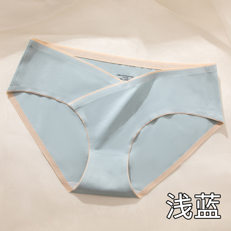 Ropa interior de las mujeres embarazadas verano fino algodón puro entrepierna embarazada temprano, medio y tarde posparto especial ropa interior de cintura baja sin costuras