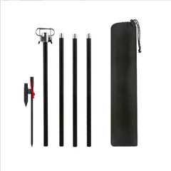 Outdoor aluminum alloy light stand camping night fishing light holder portable floor lamp pole foldable camping light pole storage