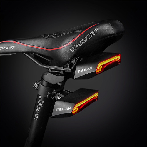 MEILAN MIRAGE X5 Smart Remote Bike Light, Laser Taillight, Turn Signal Light, Mountain LED Warning Light