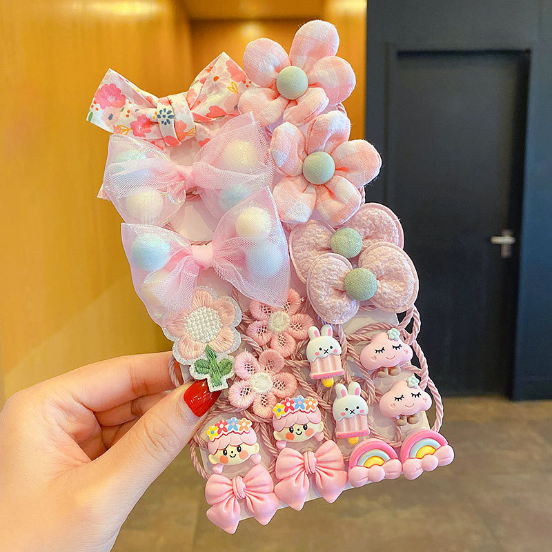 儿童皮筋不伤发宝宝扎头绳蝴蝶结头饰女孩发绳橡皮筋发圈女童发饰|undefined