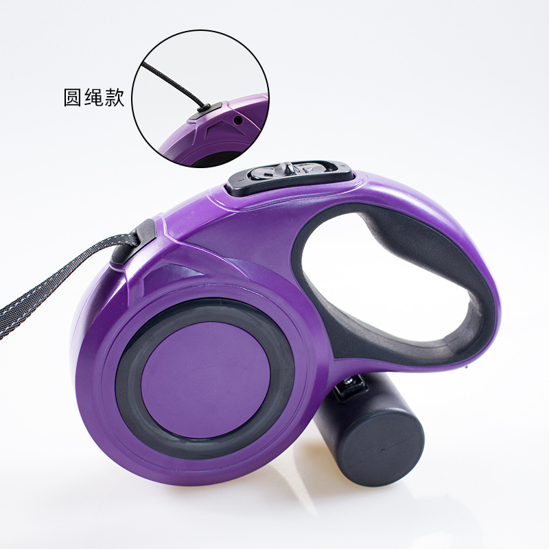 Amazon pet retráctil perro de tamaño medio reflectante caminando correa de tracción de perros recogiendo caja de conveniencia cuerda de tracción retráctil personalizada