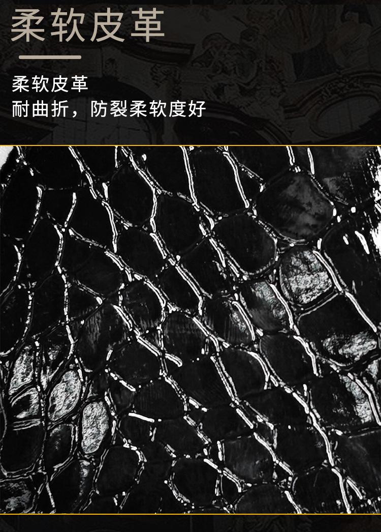 Jiuai SM Snake-Pattern Flocking 12-Piece Bondage Set with Hand and Foot Cuffs, Mouth Gag and Collar — detail image 20