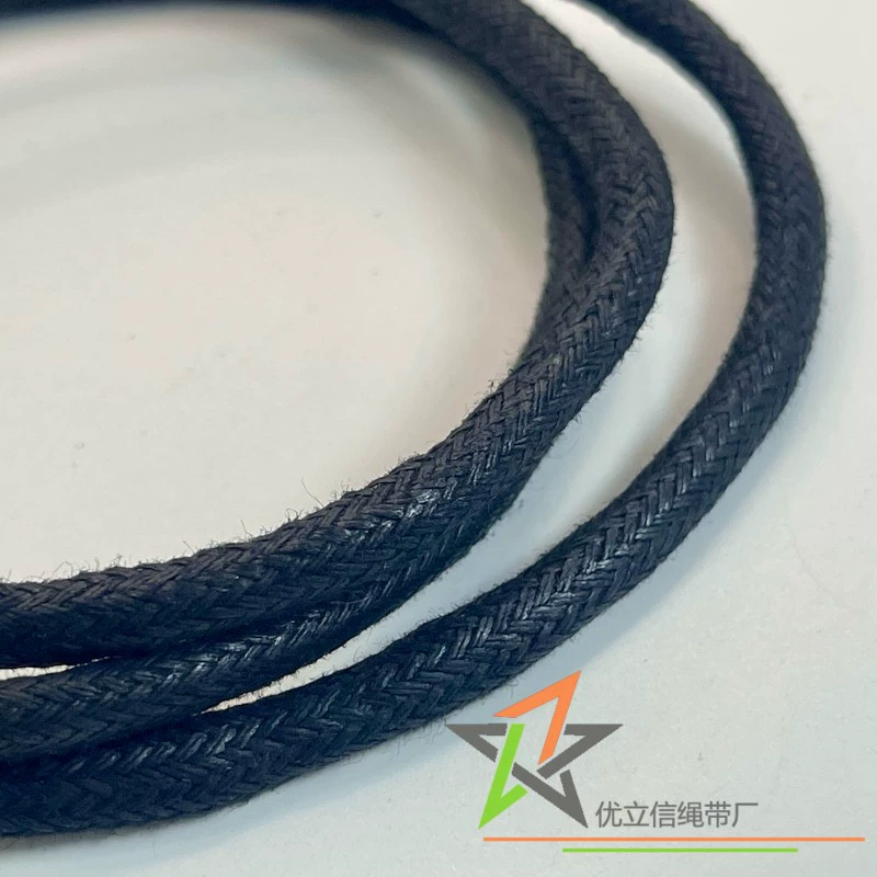 4 мм черный хлопковый вощеный шнур, шифрованный чистый хлопковый яркий вощеный шнур, упаковочный шнур для подарочной коробки, шнурок для украшений и шнурок-застежка.