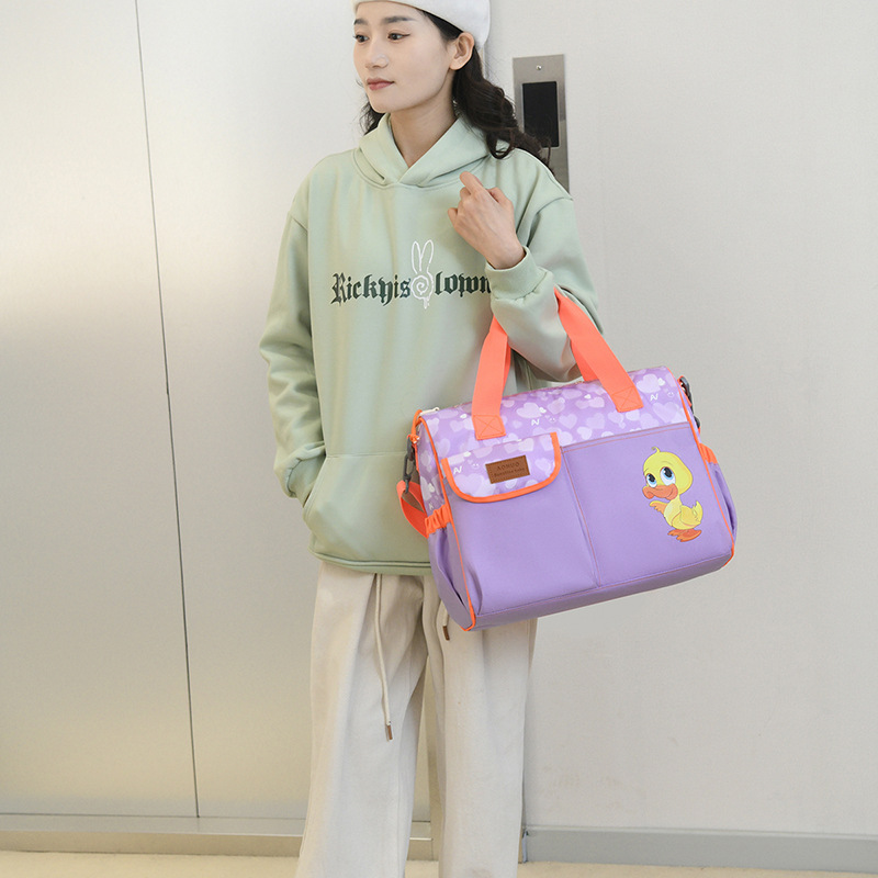 Mommy Bag Multifunctional Insulated Tote Lunch Bag Nursing Bag Aluminum Foil Outing Lightweight Large Capacity Handheld Mother and Baby Bag