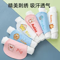 Новый детский сад хлопчатобумажная пряжа мультфильм вышитая Подушка задний Шарф детский Большой впитывающий пот шарф большие дети изолирующий пот шарф От 0 до 6 лет