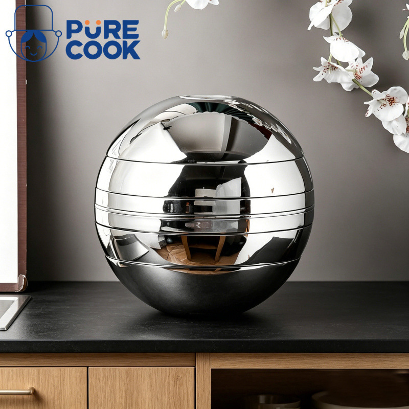 304 Stainless Steel Tableware Seven-Piece Set Creative Bowl and Plate Spherical Tableware Double-Layer Anti-Scalding Household Gift Manufacturer Wholesale 304 Stainless Steel Tableware Seven-Piece Set Creative Bowl and Plate Spherical Tableware Double-Layer Anti-Scalding Household Gift Manufacturer Wholesale