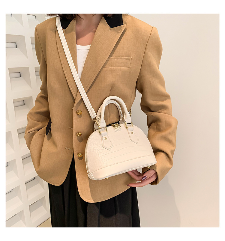 Stone Pattern Shell Messenger Bag Stylish Women's Shoulder Bag_voghion.com