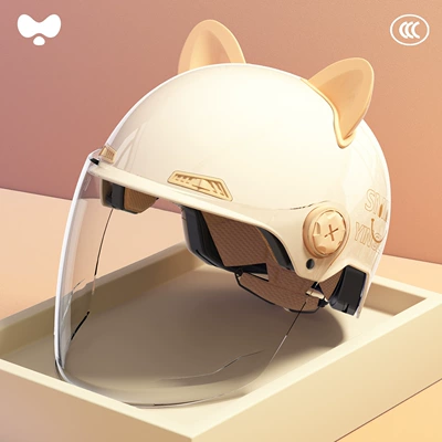 High Aesthetic Value, Safety Helmet – Motosiklet kaskı (dəbilqə) - 3c-single-lens-white-hd-long-lens-class-a-new-national-standard-one-size-fits-all