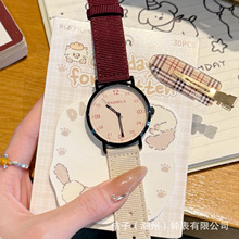 番米拉安可拉红情侣手表女款学生初高中女ins小众女生高颜值0648
