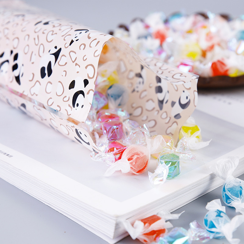 Bolsas de dulces Opp transfronterizas bolsas de embalaje de dibujos animados de oso lindo creativo bolsas de plástico de regalo bocadillos bolsillos planos de comida