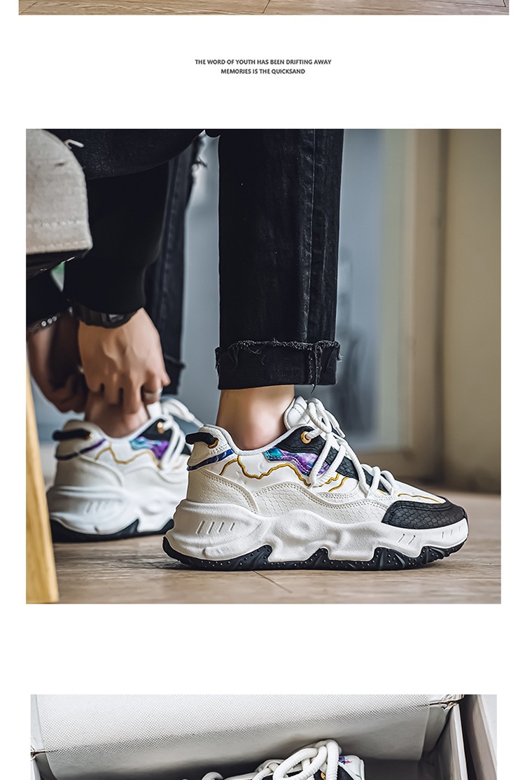 2024 herfst nieuwe lage top dikke zool vader trendy student leren gezicht niche casual sport herenschoenen_voghion.com