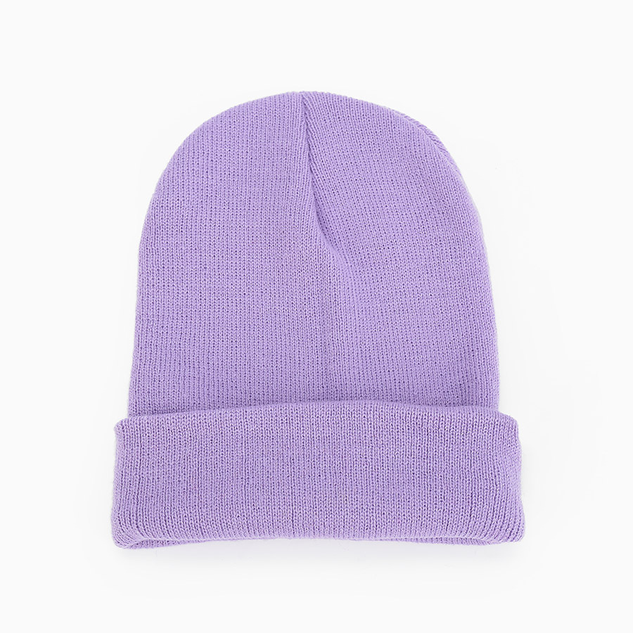 Unisex Fashion soft beanie ski hat candy color light plate thick melon skin hat double knit hat_voghion.com