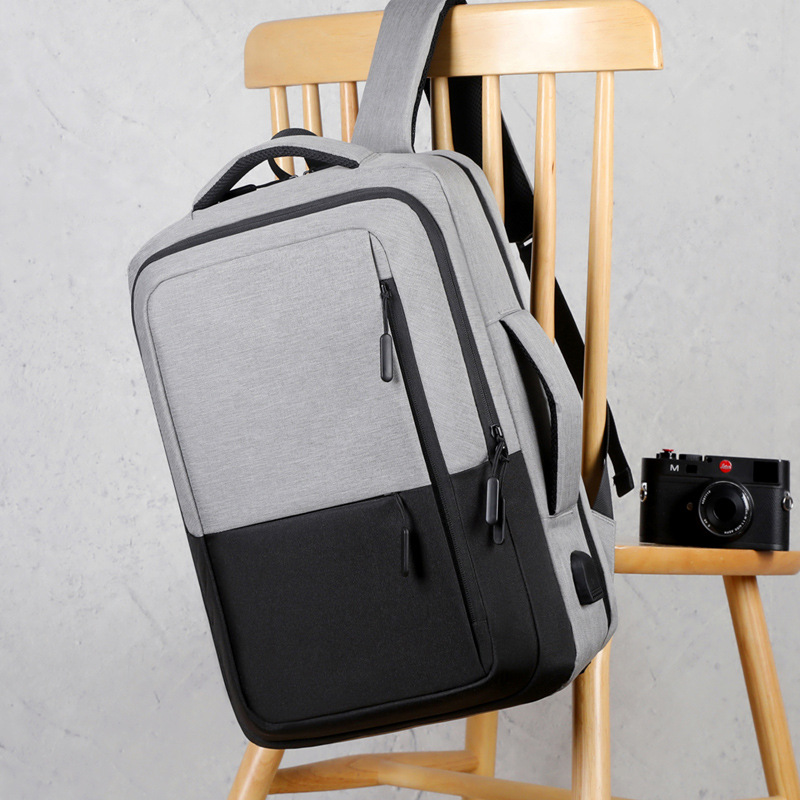 Herren Laptop Rucksack Mit Usb Ladeanschluss Für Arbeit Reise_voghion.com