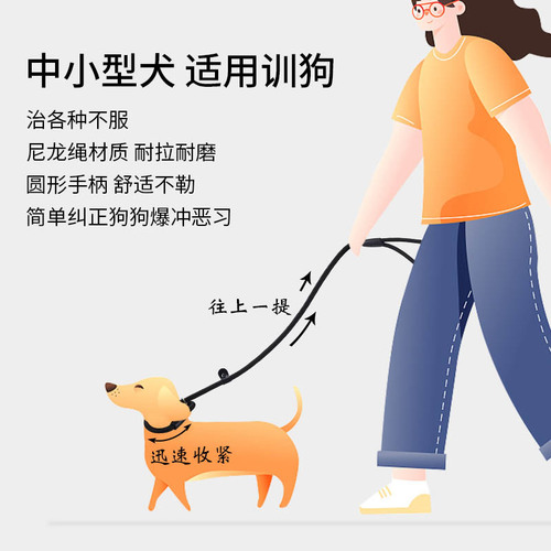 Traction rope dog chain dog rope pet P chain small dog medium dog large dog dog supplies 2 specifications