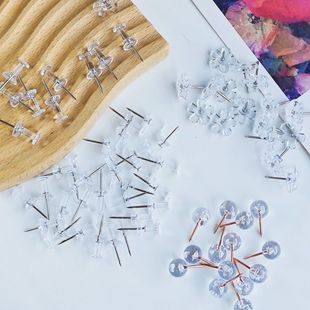 ✅ Transparent Push Pins with Large Heads for Art, Cork Board, Teacher's General Use, Message, and Drawing