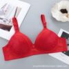 Comfortable wireless bra, underwear, breathable thin push up bra for mother, for middle age, plus size