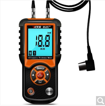 胜利VC852C+ 数字超声波测厚仪 陶瓷玻璃钢板管道腐蚀厚度测量仪