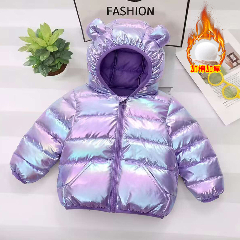 Amazon 2025 otoño e invierno nuevo estilo para niños chaqueta acolchada de algodón para niños y niñas chaqueta acolchada de algodón de dibujos animados para niños pequeños y medianos