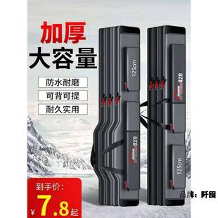 Fishing tackle bag large capacity fishing rod bag fishing bag multi-functional thick fishing rod bag fish bag belly bag lightweight fish bag
