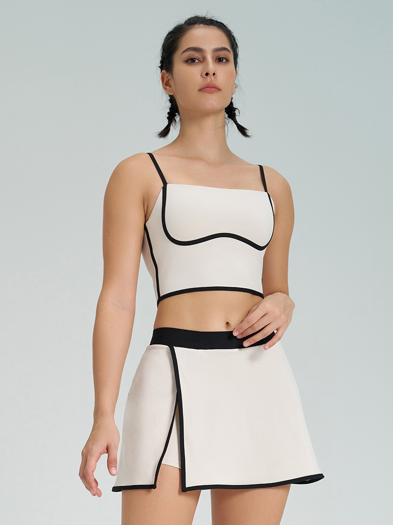 Nuevo chaleco deportivo de secado rápido bloqueador de color Ropa de ropa de yoga para verano de alta elasticidad para mujeres Fitness Shockproof