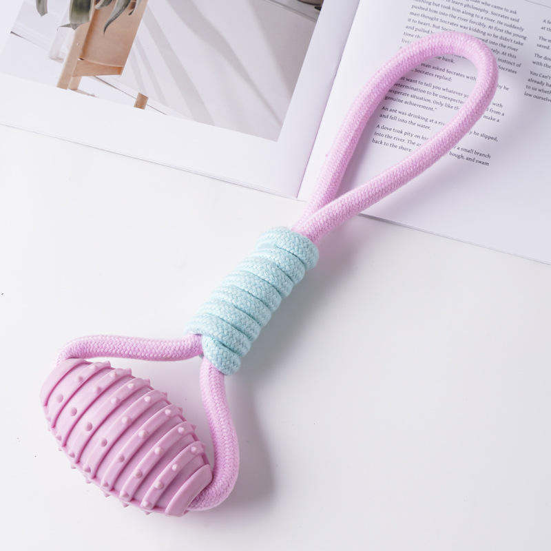 Juguete para mascotas de TPR de gran venta transfronterizo, palo de dentición para perros para entretenimiento, juguete de autoentretenimiento para cachorros duradero y resistente a las mordidas.