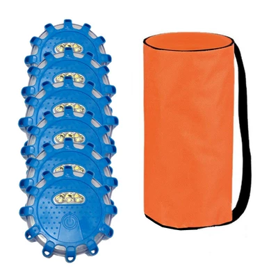 supplies strong magnetic adsorption | Other lights - blue-battery-model-6-pieces-cloth-bag