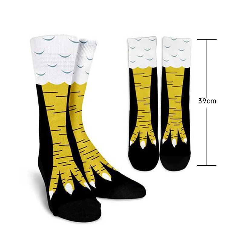 Men's cotton festival four seasons chicken feet Halloween funny factory wholesale popular women's party tide socks men's socks cross-border socks