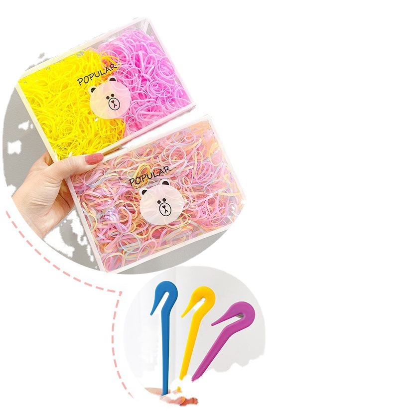 Banda para el cabello cuerda para el cabello accesorios para el cabello banda para el cabello al por mayor niños bebé lazo para el cabello no duele banda de goma para el cabello niña bebé tamaño pequeño