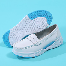 现货护士鞋真皮软底透气防臭防滑舒适百搭医院工作鞋跨境批发代发