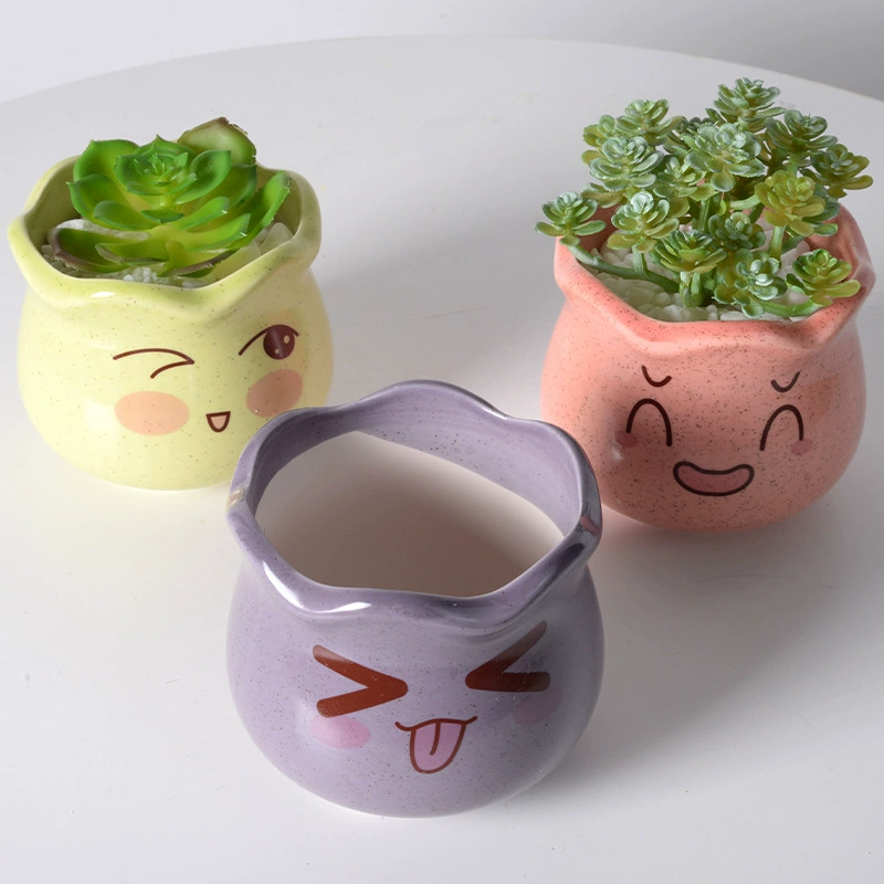 Мультяшная милая table flowerpot, (Cross-border trading), кактус
