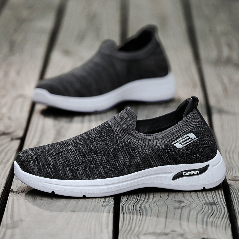 Primavera coreana nuevo estilo de tela de cuchilla de moda de malla zapatos casuales de hombre zapatos deportivos simples