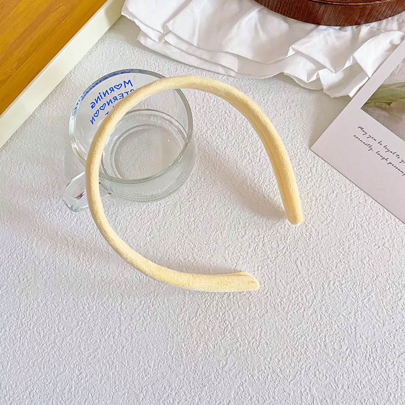 Estilo coreano color sólido simple diadema decoraciones de las mujeres lavado la cara máscara maquillaje banda pelo nuevo Accesorios pelo al por mayor