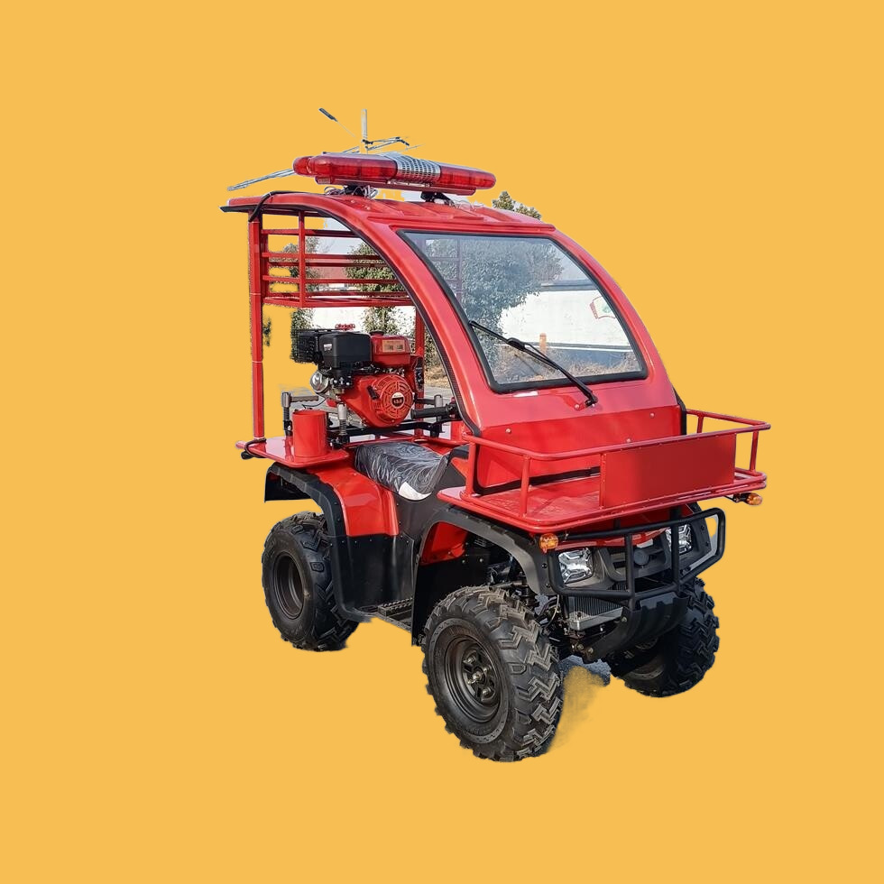 隆泰ATV250消防摩托车四轮带棚子配置高压细水雾灭火装置