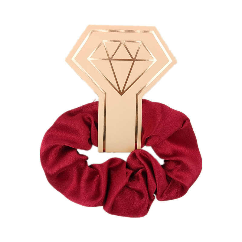 水晶缎吊卡红色