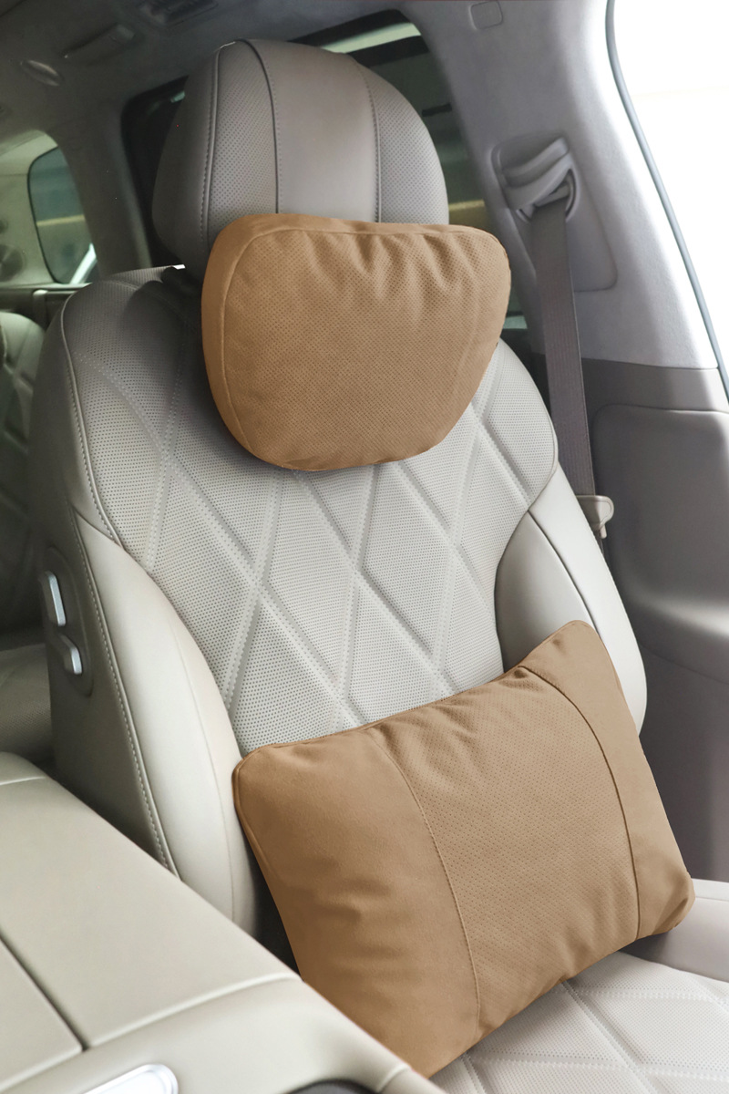 Suitable for Wenjie M789 Universal Neck Pillow, Perforated and Breathable, Mercedes-Benz S-Class Car Headrest, Car Soft Lumbar Support Cushion