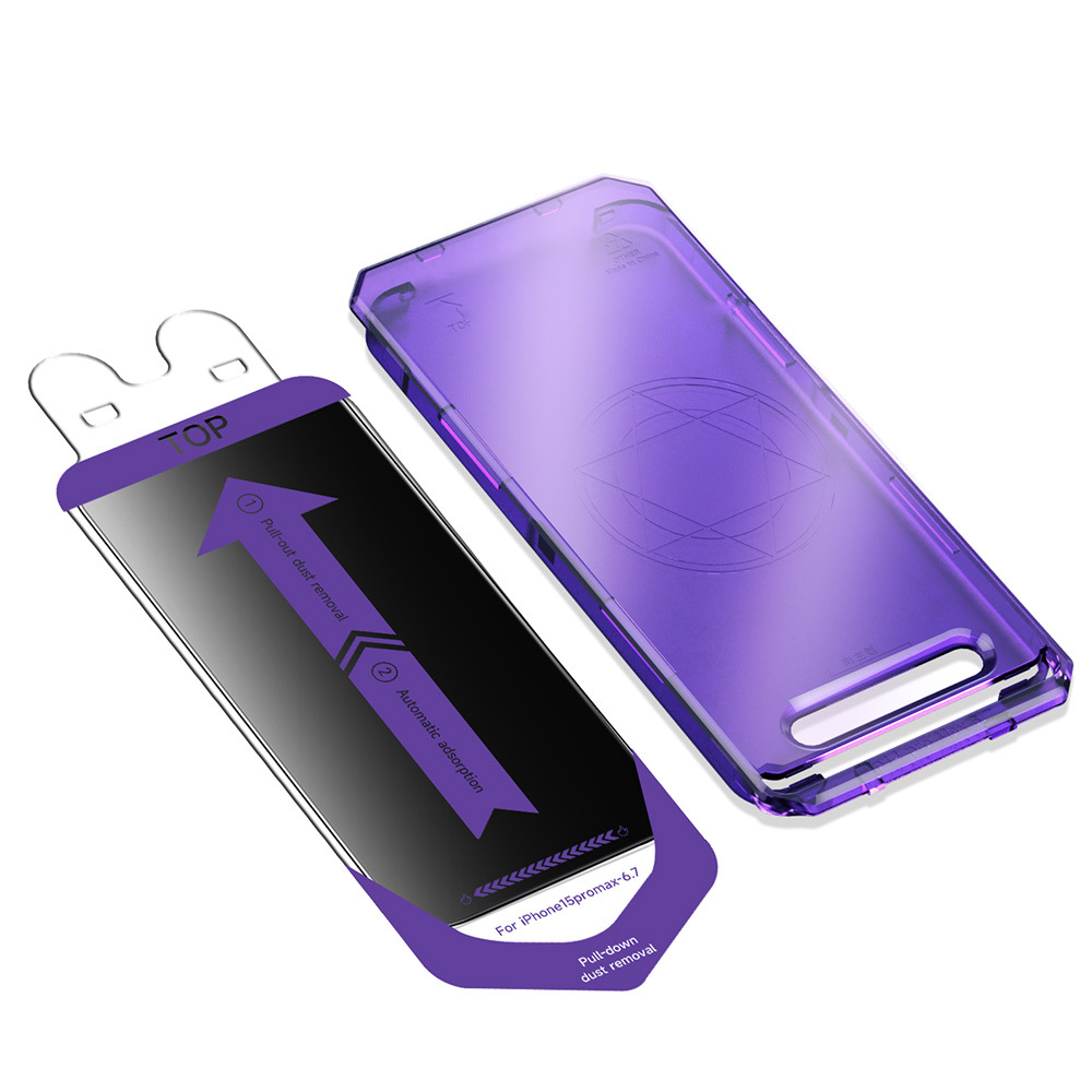 Película de vidrio templado para Apple iPhone 17 Pro Max, almacenamiento libre de polvo, película para teléfono 13, protección completa contra caídas para 16 Pro.