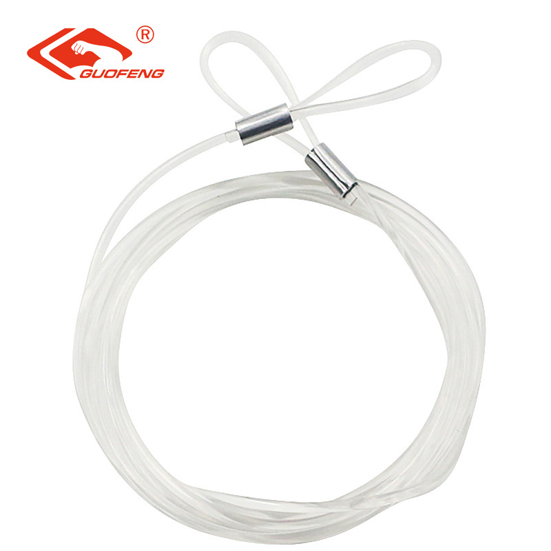 Accesorios de cable de seguridad de iluminación de nylon transparente con accesorios de lámpara de luz personalizados