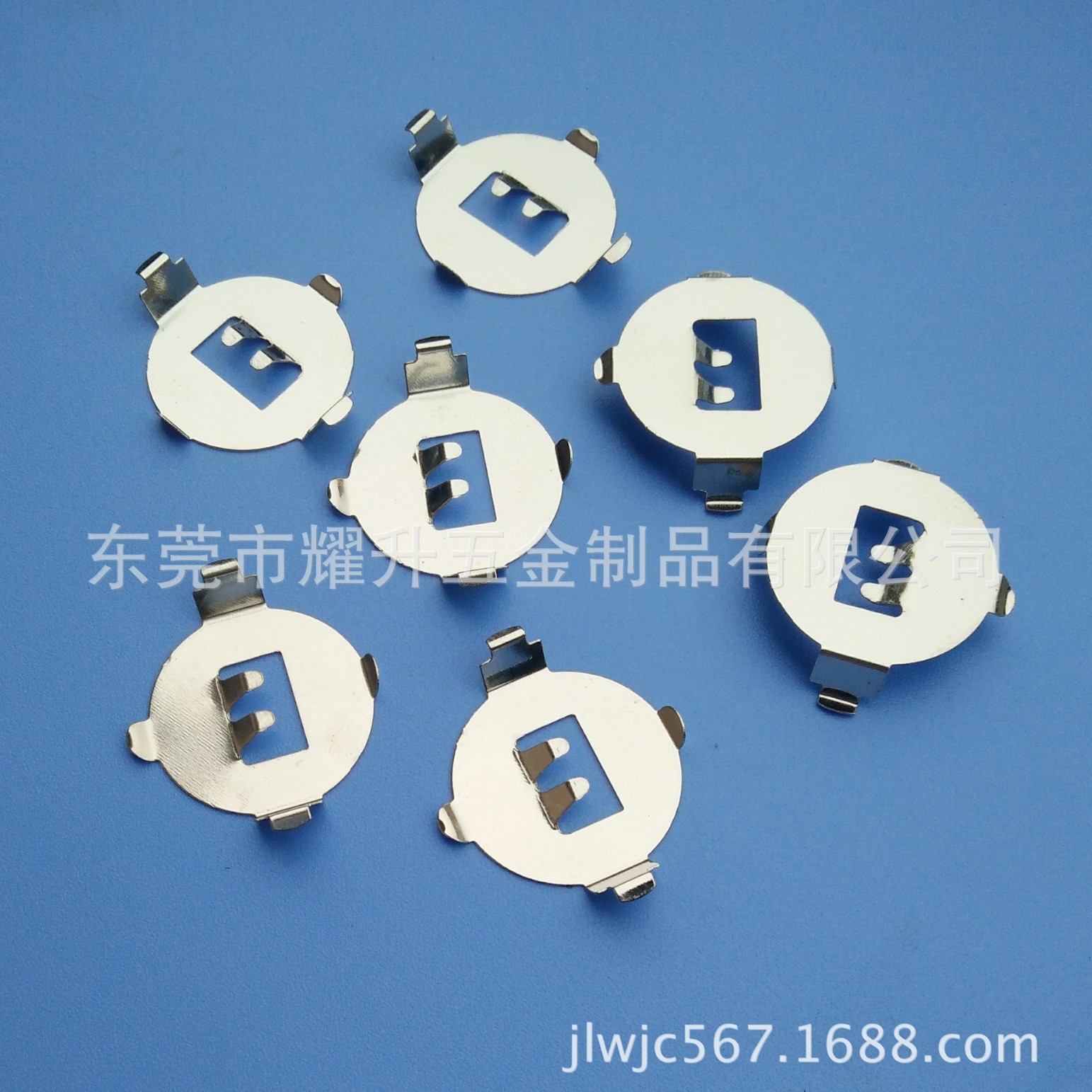 供应有舌CR2032弯脚电池扣，电池弹片 五金冲压件 批发零售
