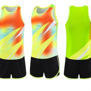 Hengleda 2025 Camouflage Track and Field Suit for Adults and Kidsren Breathable Body Training Marathon Running Suit