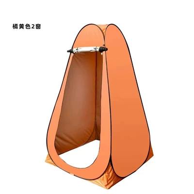 Avtomobil dam çadırları Outdoor Bathing Tent, Changing - orange-12m-two-windows-1