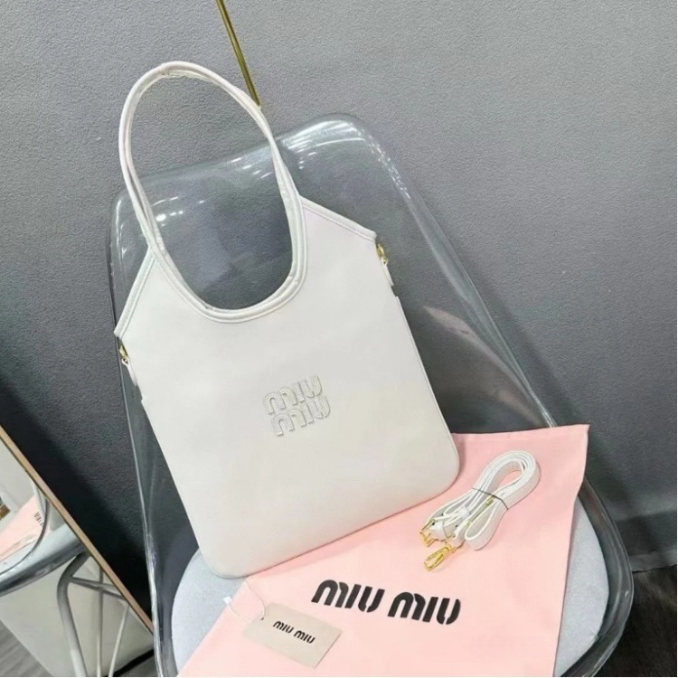 miu家新款慵懒风Tote帆布购物袋大容量hobo单肩托特包斜跨女包包|undefined
