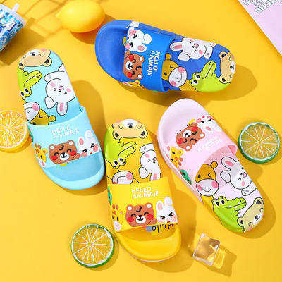 new pattern summer Cartoon Bear children slipper Boy girl Indoor and outdoor non-slip soft sole sandals  Manufactor Direct selling