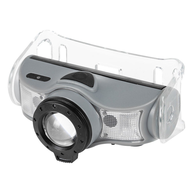 Transfronterizo nuevo LED linterna de luz fuerte mini multifunción lámpara de pesca lámpara de sensor inteligente de onda linterna montada en la cabeza