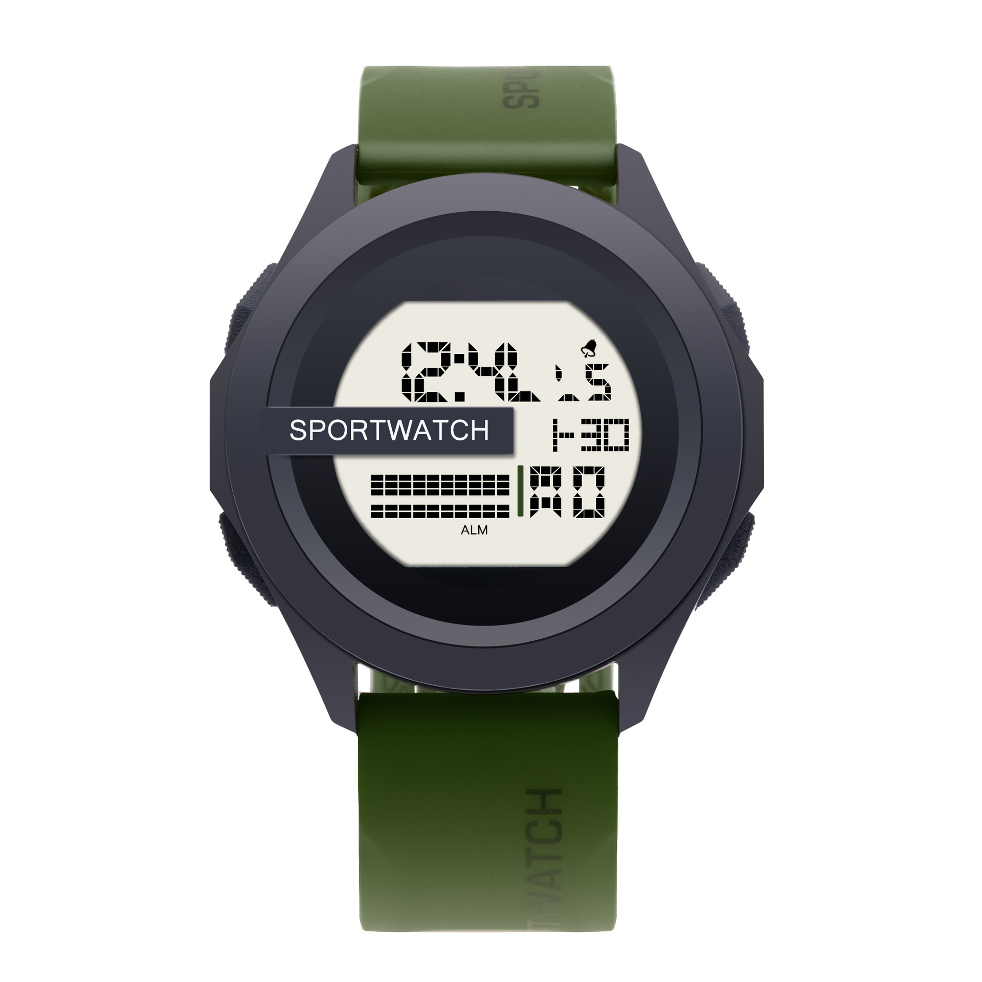 Reloj de hombre artístico retro reloj electrónico digital de moda estilo deportivo al aire libre reloj de personalidad de estudiante luminoso impermeable