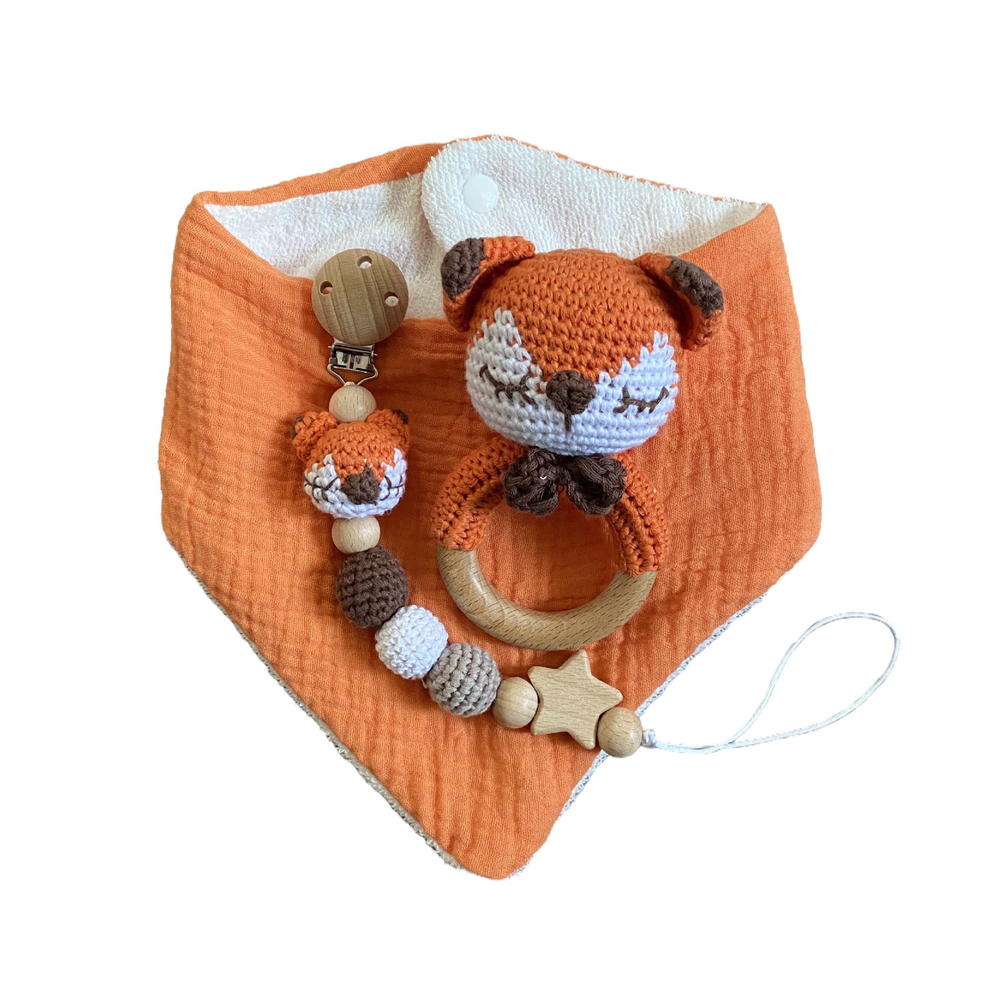 Toalla de bolsa de bebé Caja de regalo de nacimiento Toalla de cuidado de bebé Juego de sonajero Bebé recién nacido Juguete de bebé Nuevo